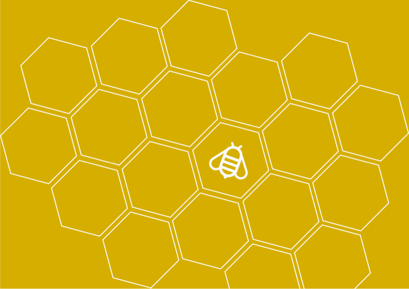 Hexagone mit Biene
